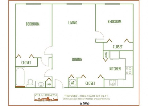 2 bed 1 bath C at Villa Hermosa, Miami, FL